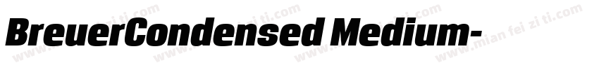 BreuerCondensed Medium字体转换